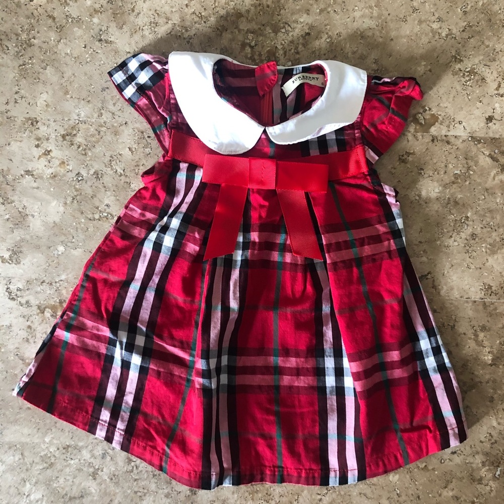 Burberry Kids Red Plaid Dress/ Tunic